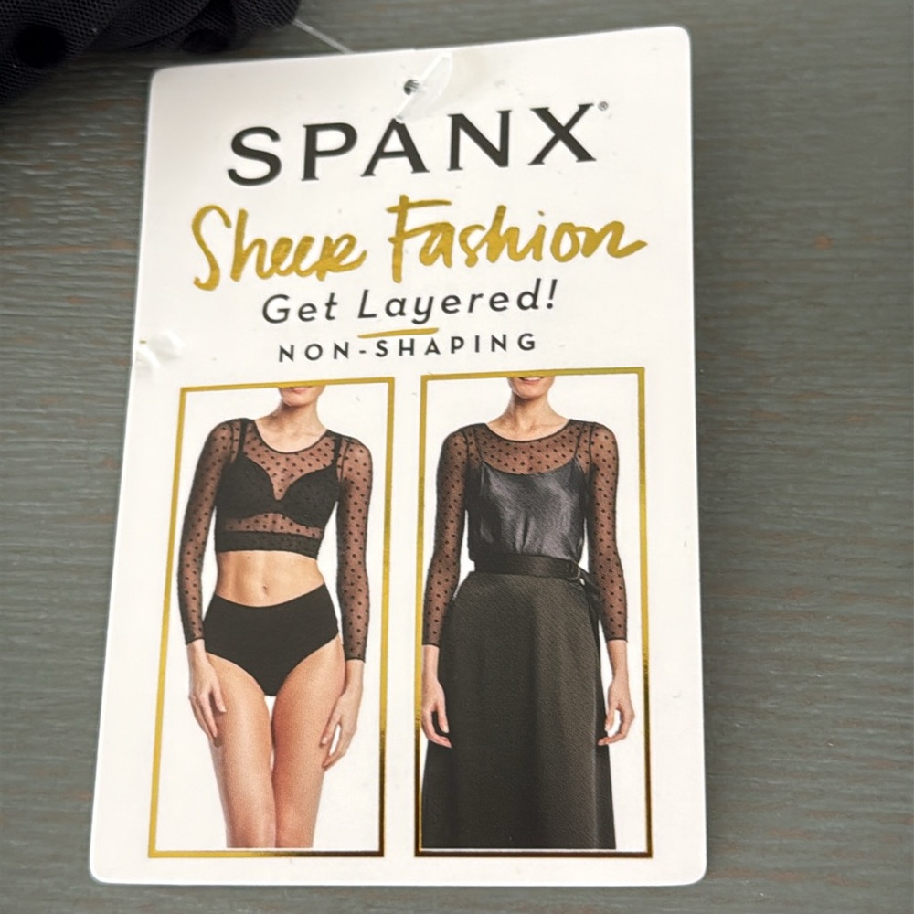 Spanx Long Sleeve Crop Top NWT!